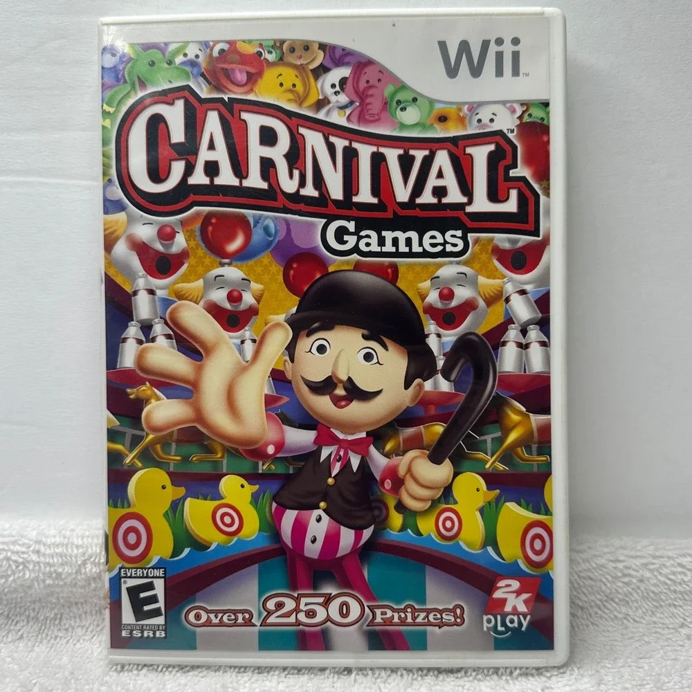 Nintendo Wii Game Lot: Carnival Games, Disney All Star, Kidz Bop, Deal No Deal